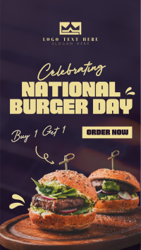 National Burger Day Celebration Instagram Story