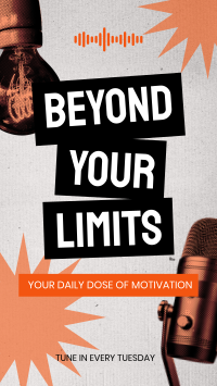 Beyond Your Limits Podcast TikTok Video Design