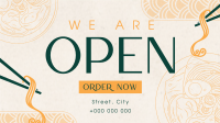 Oriental Cuisine Now Open Animation