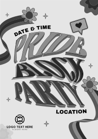 Hippie Pride Party Poster