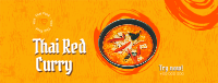 Thai Red Curry Facebook Cover Design