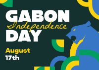 Gabon National Day Postcard