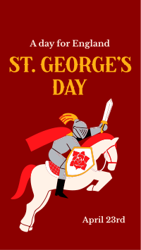 Happy St. George's Day Instagram Reel Image Preview