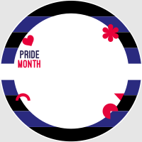 Leather Pride Flag Instagram Profile Picture