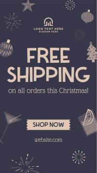 Handdrawn Christmas Promo Instagram Reel Image Preview