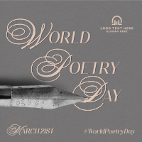World Poetry Day Pen Instagram Post