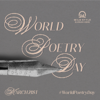 World Poetry Day Pen Instagram Post Image Preview