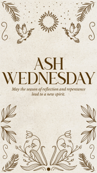 Rustic Ash Wednesday Instagram Story