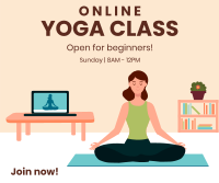 Online Yoga Facebook Post