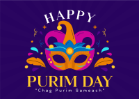 Purim Celebration Event Postcard