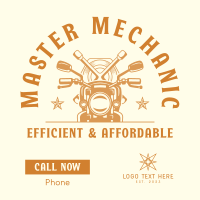 Motorcycle Mechanic Instagram Post Design