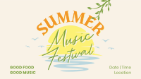 Beachy Summer Music Facebook Event Cover