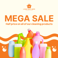 Mega Sale Cleaning Products Instagram Post