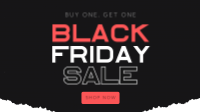 Black Friday Paper Cut Animation