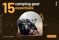 Camping Bag Pinterest Cover Image Preview