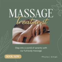 Massage Treatment Wellness Instagram Post Design