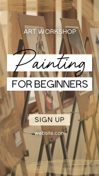 Painting for Beginners TikTok Video