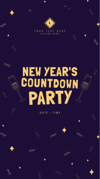 New Year Countdown Party Facebook Story