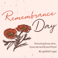 Remembrance Poppies Instagram Post Design