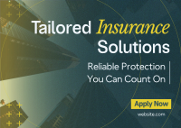 Modern Insurance Solutions Postcard Image Preview