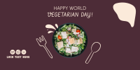 Celebrate World Vegetarian Day Twitter Post