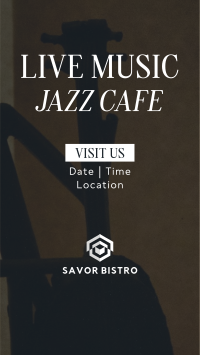 Cafe Jazz Facebook Story Image Preview