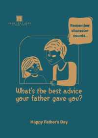 Best Dad Advice Poster