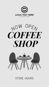 Coffee Shop is Open Instagram Story