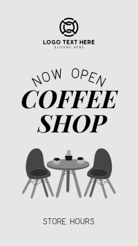 Coffee Shop is Open Instagram Story