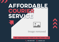 Affordable Delivery Service Postcard Design