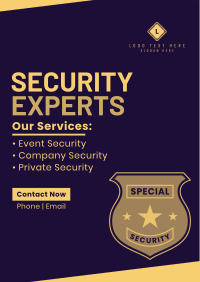 Security At Your Service Poster