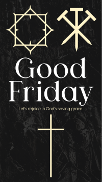 Minimalist Good Friday Greeting  Instagram Reel Image Preview