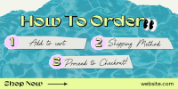 Order Online Quirky Twitter Post Design