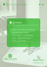 Dental Appointment Reminder Poster