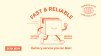 Delivery Package Mascot Facebook Event Cover