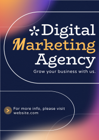 Contemporary Marketing Agency Poster