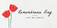 Simple Remembrance Day Twitter Post