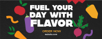 Food Flavors Quote Facebook Cover Image Preview