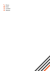 Orange Accent Letterhead