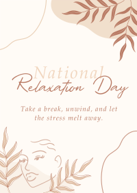 National Relaxation Day Poster