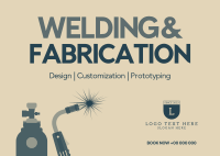 Welding & Fabrication Postcard Design