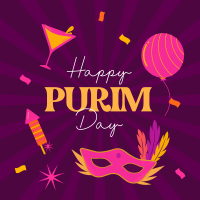 Purim Celebration Instagram Post