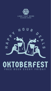 Oktoberfest Happy Hour Deals Instagram Story