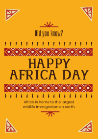 Decorative Africa Day Poster