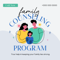 Family Counseling Program Instagram Post