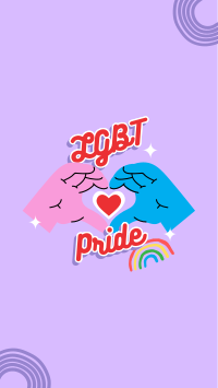LGBT Pride Sign Instagram Story