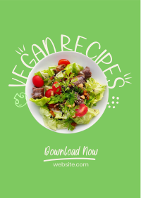 Vegan Salad Recipes Flyer