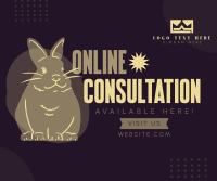 Online Consult for Pets Facebook Post