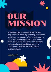 Modern Our Mission Flyer