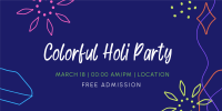 Holi Party Twitter Post